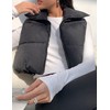 Fenclushy Women's Winter Warm Padded Crop Vest Lightweight Sleeveless Puffer