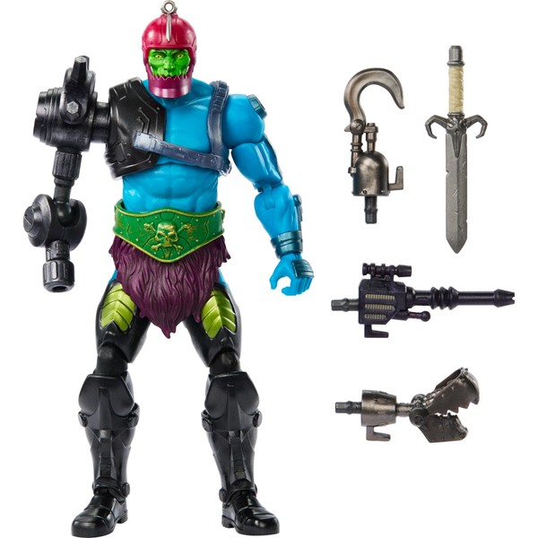Masters of the Universe Masterverse New Eternia Trap Jaw Action Figure, Deluxe Collectible with 30 Articulations & Multiple Accessories, MOTU Toy, HYC47