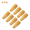 sourcing map 8pcs Bike Valve Caps Anodized Aluminum Road Bicycle