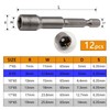 TXXATX 12 Piece Hex Bit Set Magnets Socket Wrench 8
