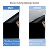 XCNO Aquarium Background Static Cling Black Fish Tank Background Wallpaper