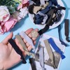 GLOBLELAND 36Pcs 6Colors Knotted Mens Hair Ties Elastic No Crease