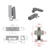 LOOTICH 95 Degree Full Overlay Hinge for Aluminum Framed Doors