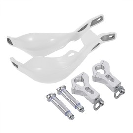 1 Pair Universal Handlebar Hand Guards Fit for Motorcycle Motocross Dirt Bike White
