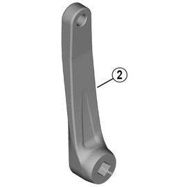 Shimano FC-MT101-2 Y0G403100 Repair Parts, Left Crank, 6.9 inches (175 mm)