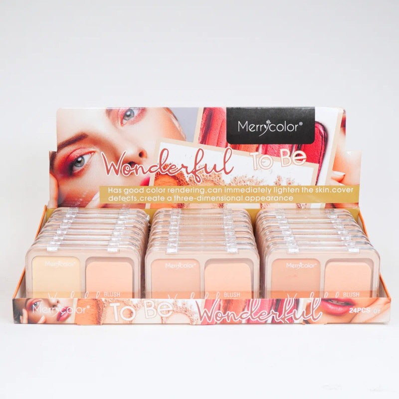 Base En Polvo Compacto Set Con Aplicador Maquillaje Nude