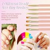 Lokaloka 7 Stück Nagel Pinsel Set für Gelnägel Nail Art