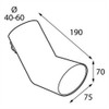 Lampa 60013 'Gomito' Exhaust End Pipes Stainless Steel Diameter of