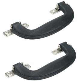 Faotup 2Pcs Plastic Suitcase Luggage Pulls Plastic Luggage Handles Luggage Trunk Pull Handles, with Mounting Screws, Black