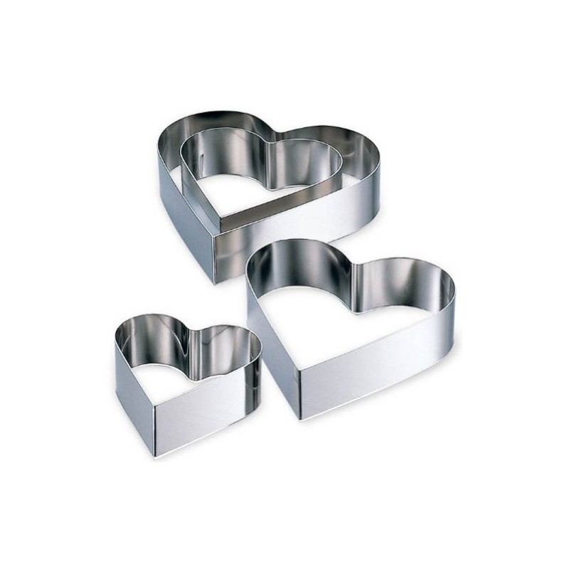 AG 18-8 Heart Shaped Cell Ring 21cm H5cm