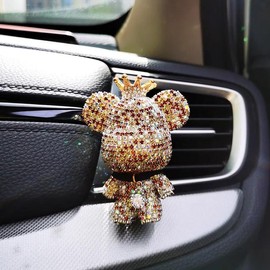 Diamond Bear Car Air Freshener - Color: Blue