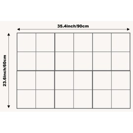 DECORITA Cork Board 24 x36 Alternative - 6 Pack Felt Wall Tiles with Safe Removable Adhesive Tabs, Cork Boards for Walls Cork Board for Home Office Pin Board Tack Board Cork Board - Gray Marble