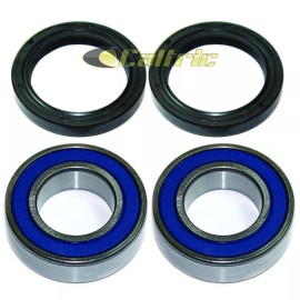 Caltric Front Wheel Ball Bearing And Seals Kit for Kawasaki Mule 3010 KAF620 4X4 01-08