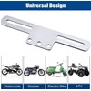 1Pcs Silver Metal Easy Installation Motorcycle License Plate Holder Frame,Universal