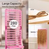 Yumkfoi Adjustable 280 Pegs Braiding Rack, Hair Racks with Tray