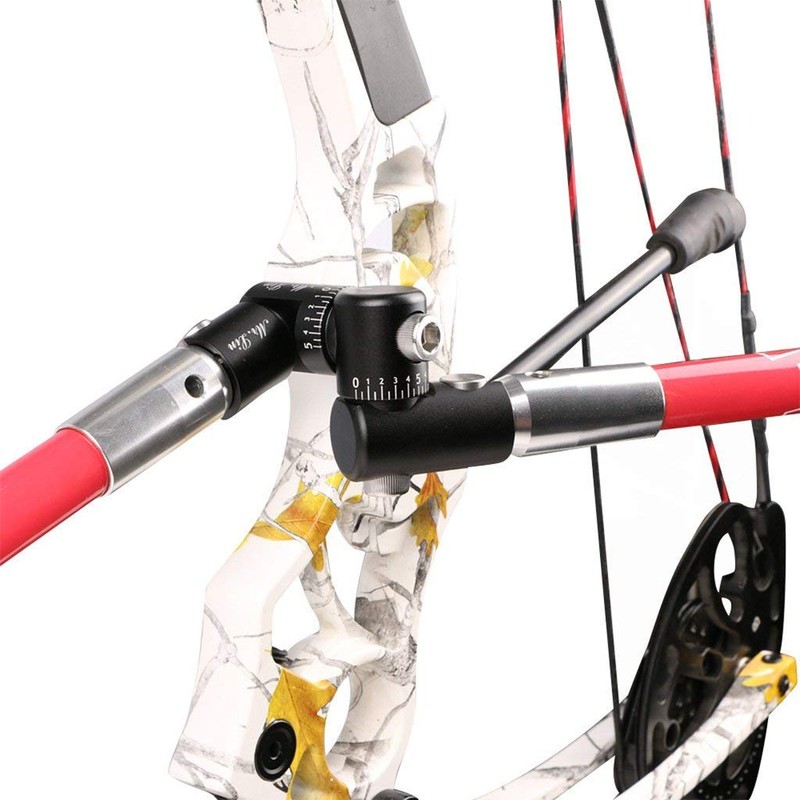Archery Single Side V-Bar Quick Disconnect Mount Adjustable Bow Rod