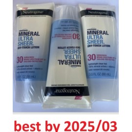 Neutrogena Pure Screen + Mineral Ultra Sheer Dry Touch Lotion SPF 30 03/25 Lot