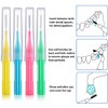 100 piezas de cepillos para limpiador, cepillo interdental, palillo de