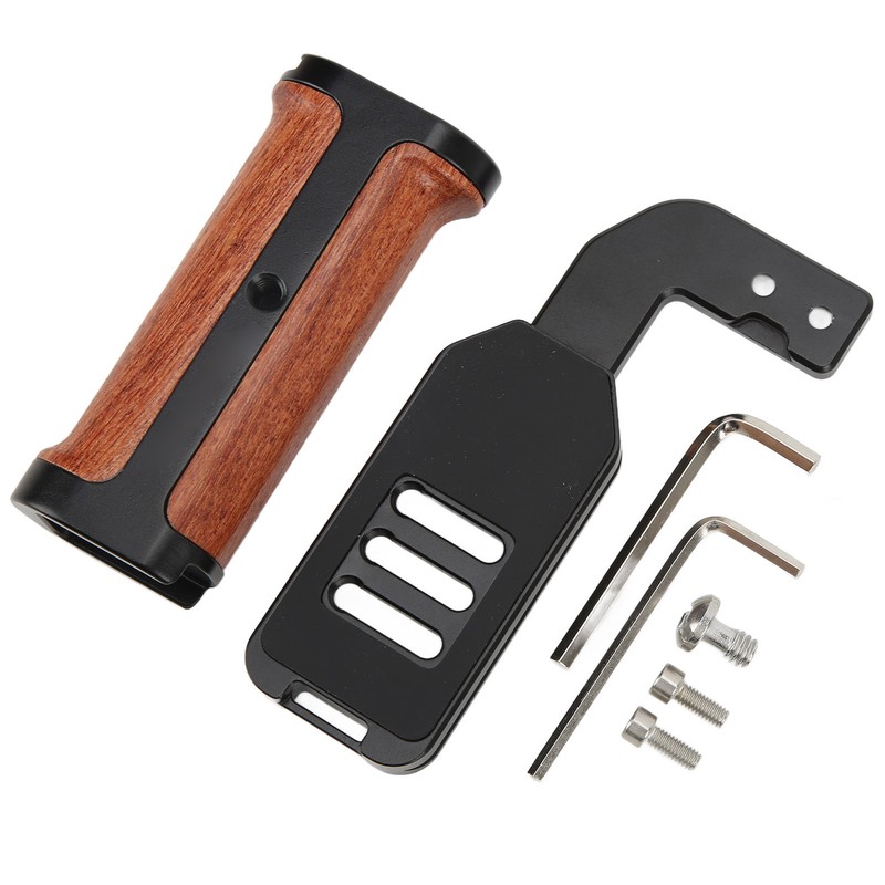 Universal L Shaped Quick Release Wooden Side Handle Stabilizer Quick