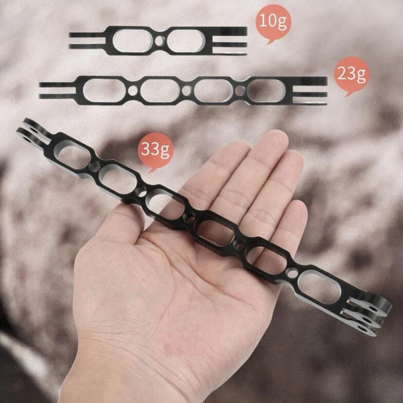 For GoPro Angle Adjust Alloy Extension Rod Arm Mount Helmet