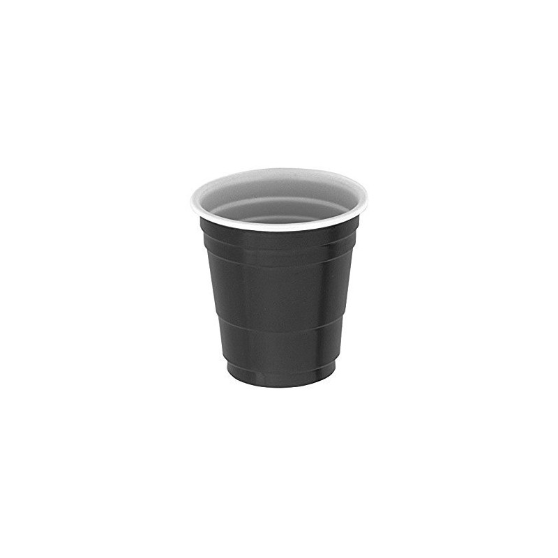 Black Disposable Plastic Shot Glasses - 2oz, 20 Pieces |