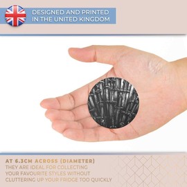 Destination Vinyl ltd Magnet for Refrigerator, Fridge BW - Throne Medieval Swords Game Geek for Office, Cabinet and Whiteboard, Magnetic Stickers, 42268