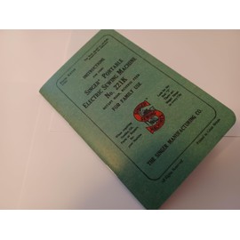 TabSynth Design Works LLC Singer 221K Featherweight Sewing Machine Manual (Repr.), White