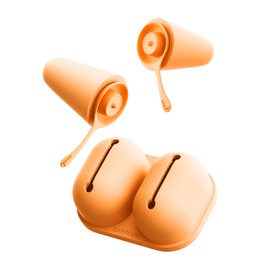 drembloo Earplugs for Sleep Concert - 2 Pack 49dB Hearing Protection - High Noise Cancelling Ear Plugs for Concerts, Festivals, Musicians -Zero Pressure Reusable Earplugs Case, Orange