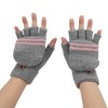 1Pair USB Heated Winter Gloves Mitten Knitting Hand Warmer Gloves