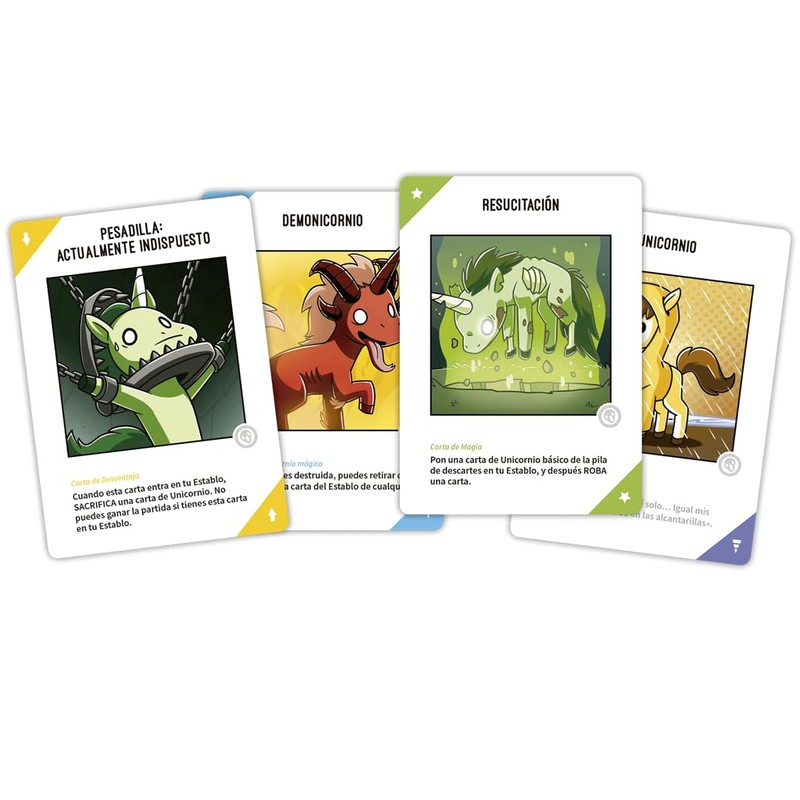 TeeTurtle Unstable Unicorns: Nightmares - Card Game in Spanish