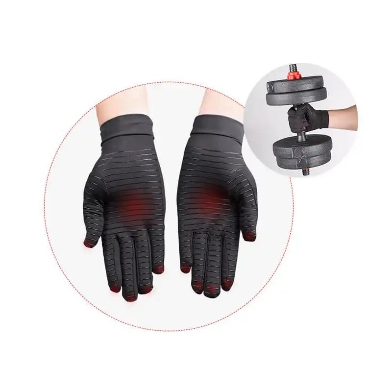 Jesata 1 Pair Full Finger Compression Arthritis Gloves | Breathable