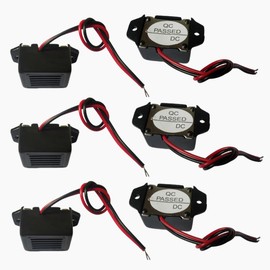 GDQLCNXB Mini Buzzers with Leads - 12V 400Hz Morse Code Mechanical Electronic Components,6Pcs Electronic Buzzer