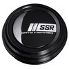SSR B-TYPE LOW PARTS226BL-4 Aluminum Racing Caps (Black Anodized), Set