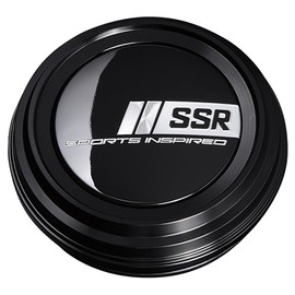SSR B-TYPE LOW PARTS226BL-4 Aluminum Racing Caps (Black Anodized), Set of 4