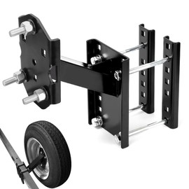Kingway Spare Tire Carrier, Trailer Spare Tire Mount for Utility Trailer Tires, Heavy Duty Steel Tire Holder Bracket Fits 5x4.5, 5x5, 4x4, 6x5.5 Bolt Patterns Tire On Boat/RV/UTV, Holds up to 200 Lbs