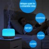 500ml Premium Essential Oil Diffuser,Quiet 4-in-1 Ultrasonic Aromatherapy Humidifier,7 Color