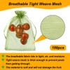 Shintop 100Pcs Fruit Protection Bags, 4x6 Inch Green Strawberry Netting