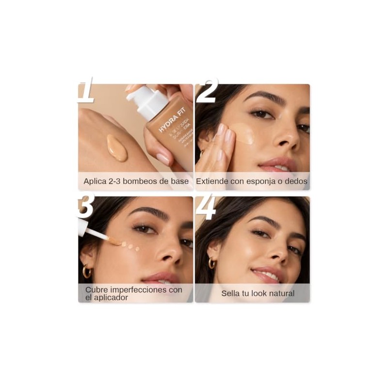 ULTRAMO Base de Maquillaje Líquida, Base y Corrector 2 en