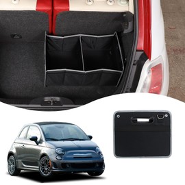 HAPPYHORSE Car Console Storage Box Organizer Tray Compatible with Fiat 500 2007-2015 Central Control Water Cup Holder Storage Box Organizer Tray (Inside The car)