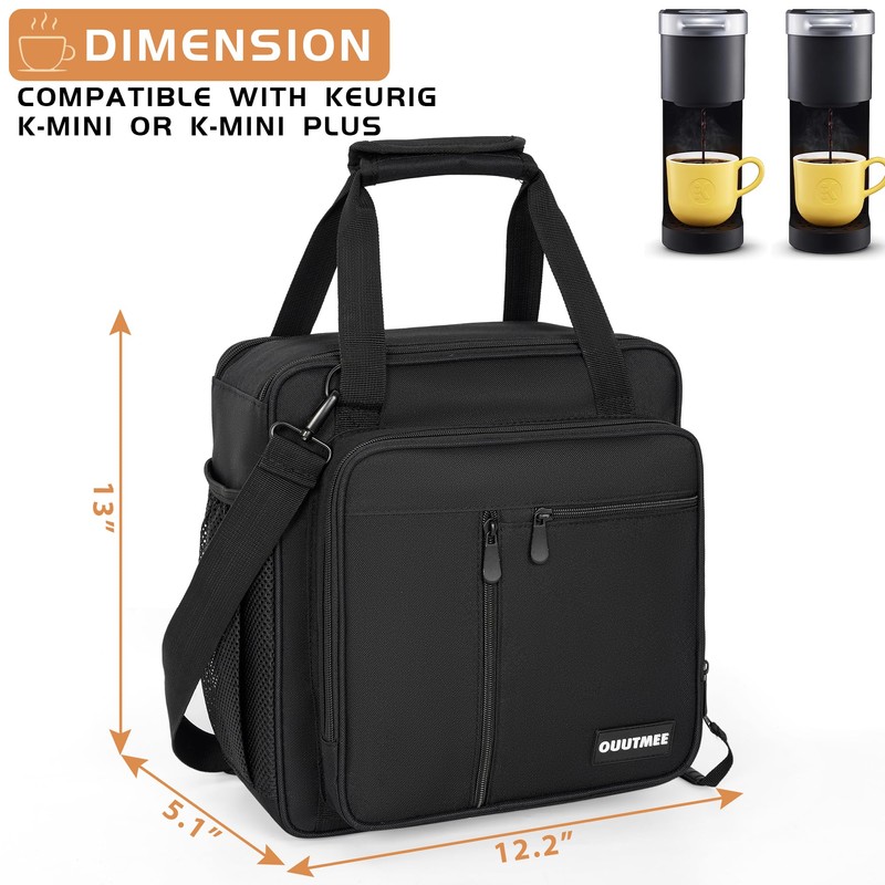 OUUTMEE Coffee Maker Carrying Bag Compatible with Keurig K-Mini or