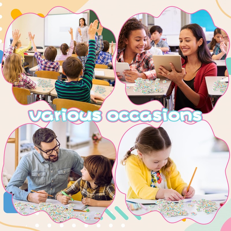A1DIEE 60Pcs Motivation Mini Erasers for Kids Inspirational Quotes Small