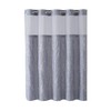 Hookless RBH40MY079 Cortina de Ducha Blanca con Flores de Cerezo
