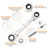 sourcing map 4 in 1 Double Box End Reversible Ratcheting
