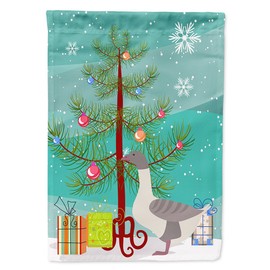 Caroline's Treasures BB9268CHF Buff Grey Back Goose Christmas Flag Canvas House Size, Large, Multicolor