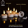 ENERJARY LED Tea Light Candles with Timer Flickering Flame 12pcs