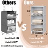 Simple Houseware 3 Shelf Hanging Closet Organizer with Front Stopper,