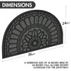 Mibao Mibao Half Round Door Mat, Non-Slip Welcome Entrance Way