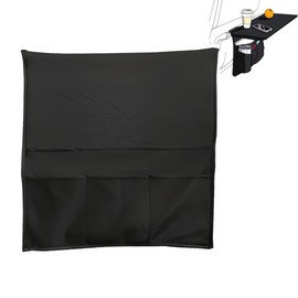 QOOWFEANIG Airplane Pocket Organizer, In Flight Seat Back Organizer Bag,Tray Table Cover,Airplane Tray Table Cover with Pocket Organizer,Media Pouch For Flying