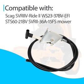 Quorlentia 483975 Throttle Control Cable Compatible with Scag SVRIIV-Ride II WS23-37BV-EFI STS60-21BV SVRII-36A-15FS Mowers