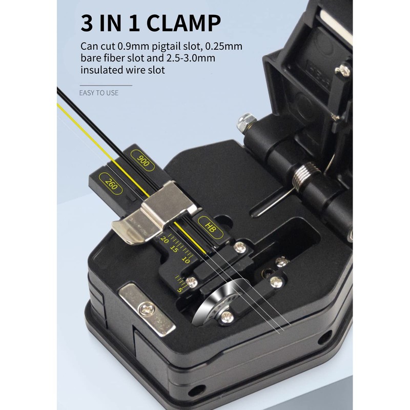 Fiber Cleaver, 6C Cable Cutting Fibre Optic Cleaver Tools 16